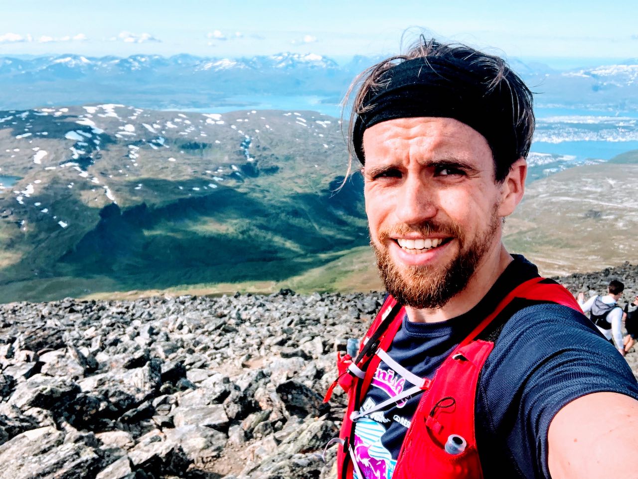 Obligatory selfie from the summit of Tromsdalstinden