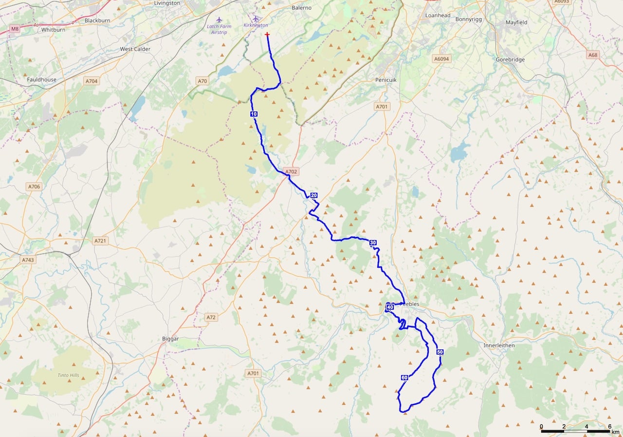 Thieves Road Race 2019 course map