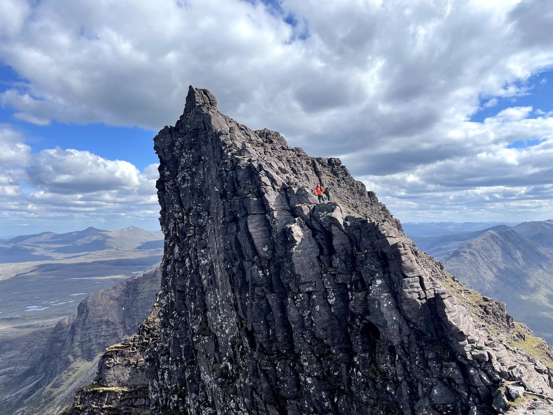 Looking back from An Teallach